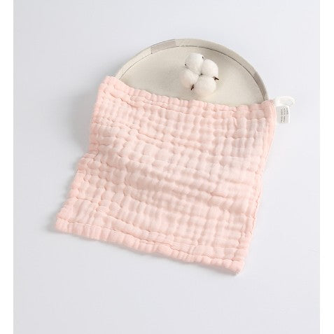 Prosop Absorbant din Bumbac pentru Bebelusi, Flippy, 30x30 cm, Sase Straturi, Roz-0