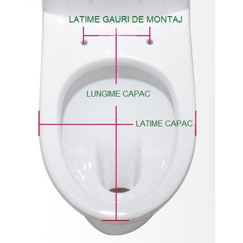 Capac de Toaleta cu Reductie 3 in 1, Flippy, pentru Copii +3 Ani si Adulti, Coborare Lenta si Silentioasa, Instalare Usoara, din PP5 , in Forma de O, Alb/Roz-9