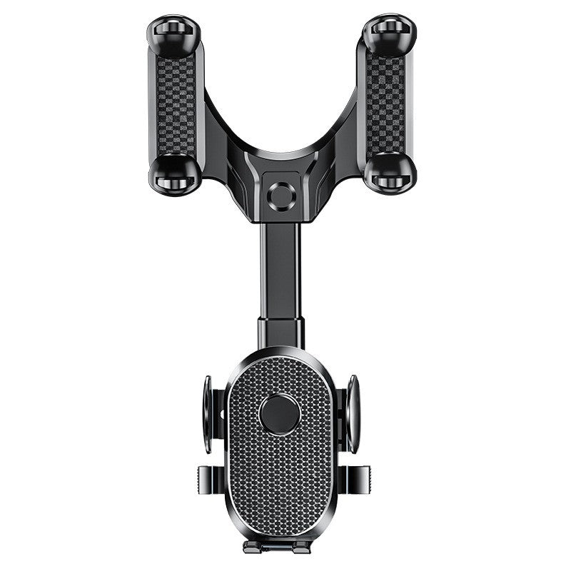 Suport Telefon Auto, Flippy, Pentru Oglinda Retrovizoare, din ABS, Reglabil 360°, Negru-0