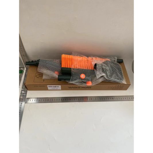 Racleta Auto pentru Zapada cu Doua Capete, Flippy, Dezapezire Masina, cu Maner Lung, Ergonomica, Detasabila, pentru Geamuri si Caroserie, Usor de Utilizat, 48 cm- 78 cm, Verde Inchis-1