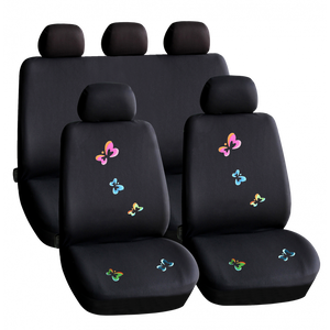 Set huse scaun auto ieftine, Universale 9 piese, model BUTTERFLY-0