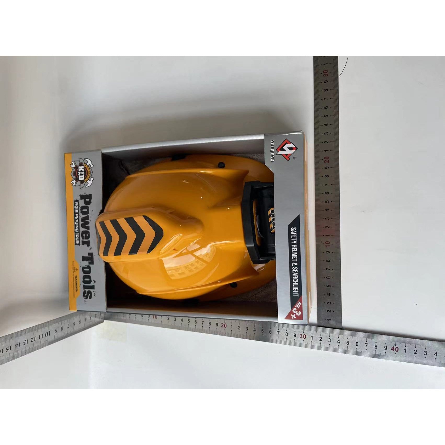 Casca Protectie cu Lanterna de Jucarie pentru Copii, Flippy, Material Plastic, Interactiv, Distractiv, 29.5x19.5x6.5 cm, Portocaliu-1