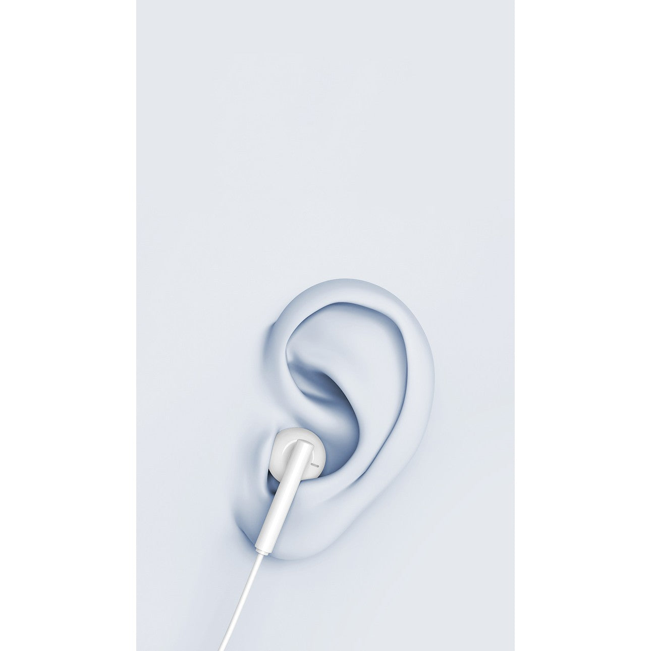 Casti Audio Stereo In-Ear, cu Microfon si cu Port Jack 3,5 mm, 1m,telecomanda pentru apeluri/volum, Flippy Rock ES05 Blister, Alb-4