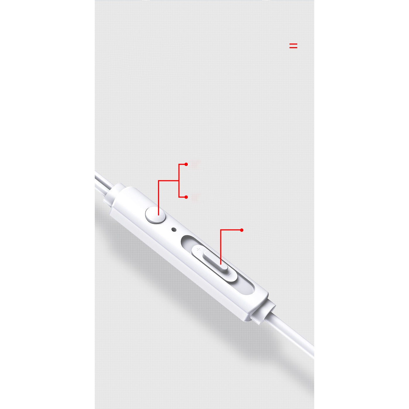 Casti Audio Stereo In-Ear, cu Microfon si cu Port Jack 3,5 mm, 1m,telecomanda pentru apeluri/volum, Flippy Rock ES05 Blister, Alb-7