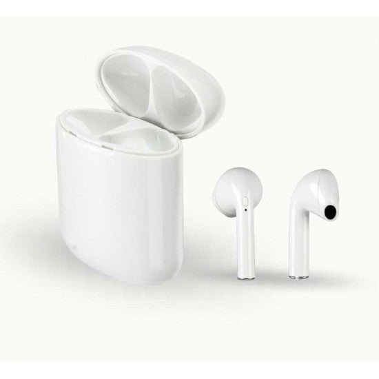 Casti Wireless Bluetooth MKJ-I9 Earbuds Flippy, Alb-3