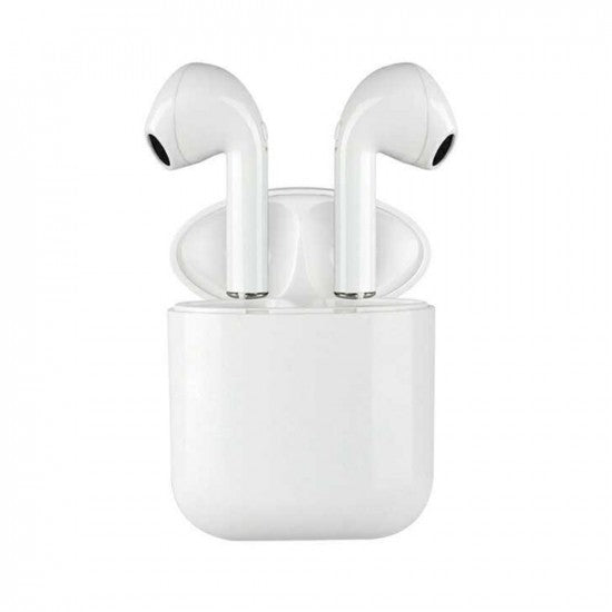 Casti Wireless Bluetooth MKJ-I9 Earbuds Flippy, Alb-0