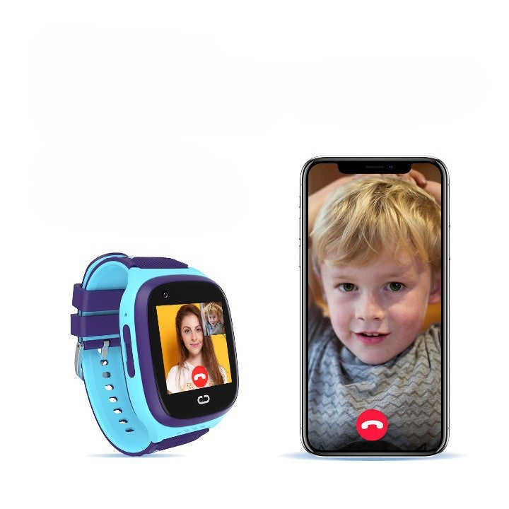 Ceas Smartwatch Pentru Copii LT31E-4G cu Functie Telefon, Localizare GPS, Istoric traseu, Apel de Monitorizare, Camera, Albastru-2