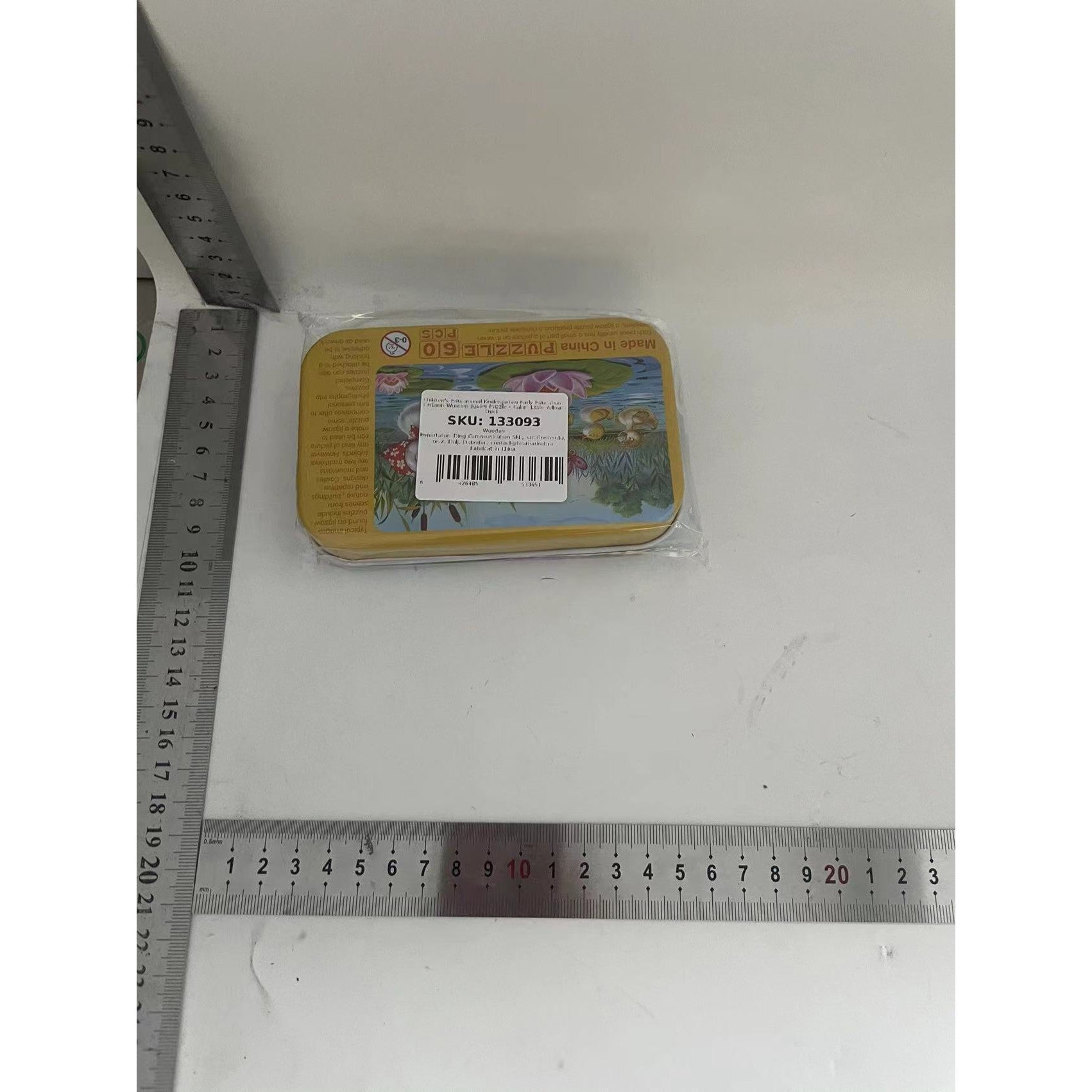 Puzzle 60 de Piese din Lemn in Cutie Metalica, Flippy, Model Ratuste, Educativ, Dezvoltare Abilitati Cognitive, pentru Prescolari, 22.5x13.5 cm, Multicolor-1