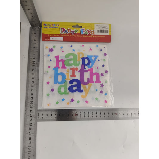 Set 10 Servetele Happy Birthday, Flippy, pentru Petrecere, Multicolor-1