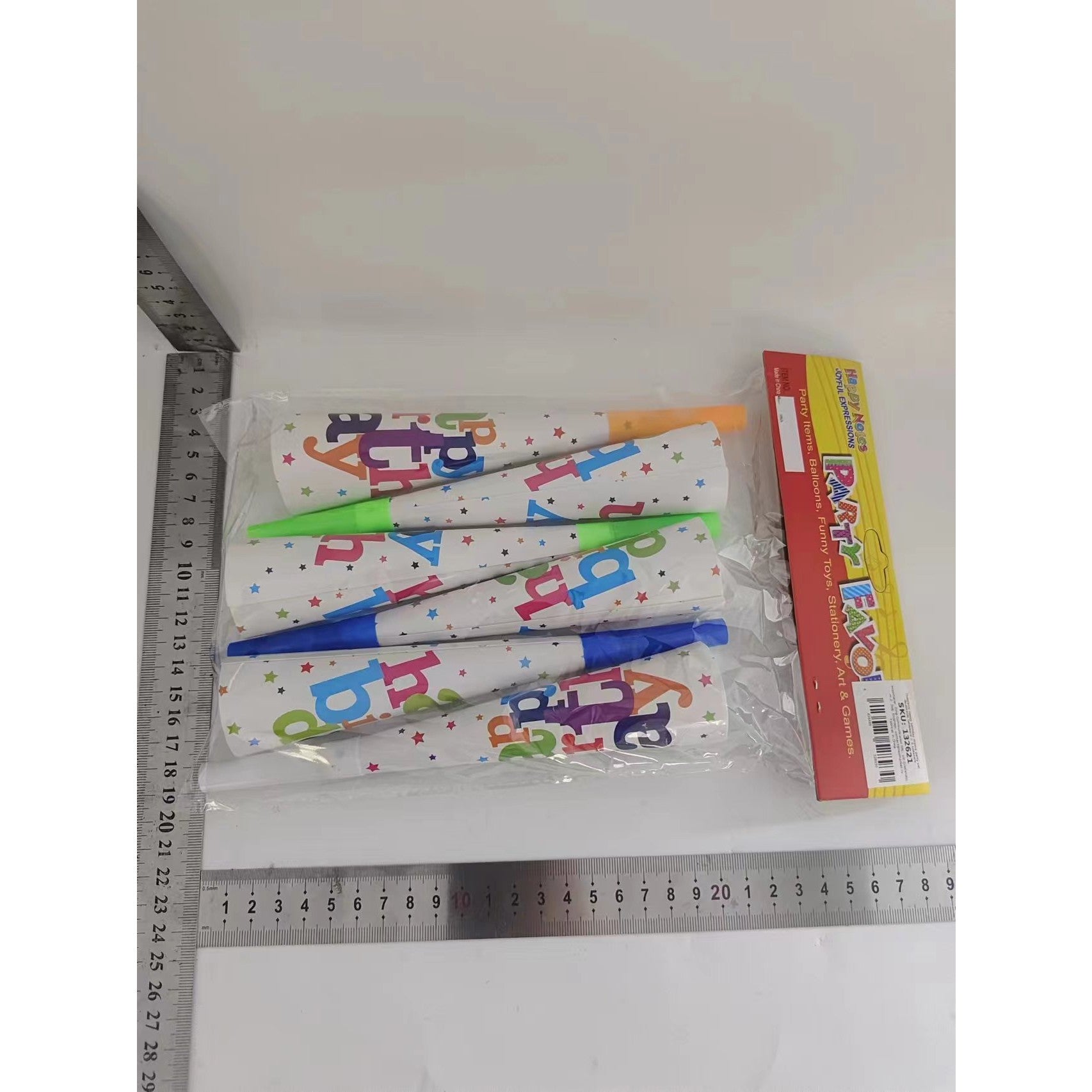 Set 6 Suflatori Happy Birthday, Flippy, pentru Petrecere, Multicolor-1