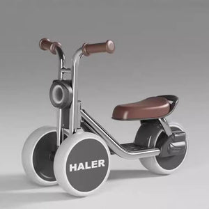 Children's scooter-tricycle anti-rollover music light yo-yo car-color: graphite gray-0