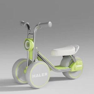 Children's scooter-tricycle anti-rollover music light yo-yo car-color: mint green-0
