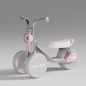 Children's scooter-tricycle anti-rollover music light yo-yo car-color: rhine pink-0