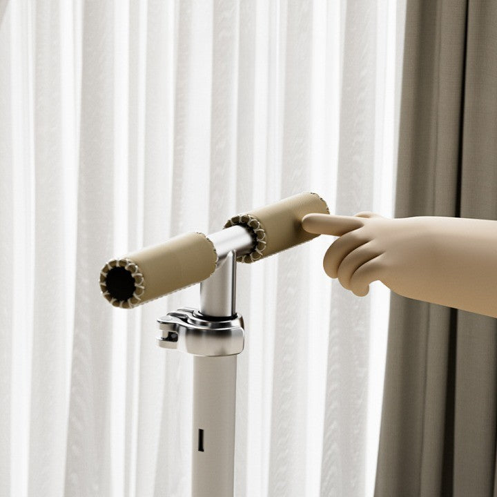 Trotineta Tip Carucior pentru Copii 7in1, Flippy, Pliabila, Ghidon Reglabil, Parti Detasabile, Lumini LED, Muzica, Suport pentru picioare, Alb-4