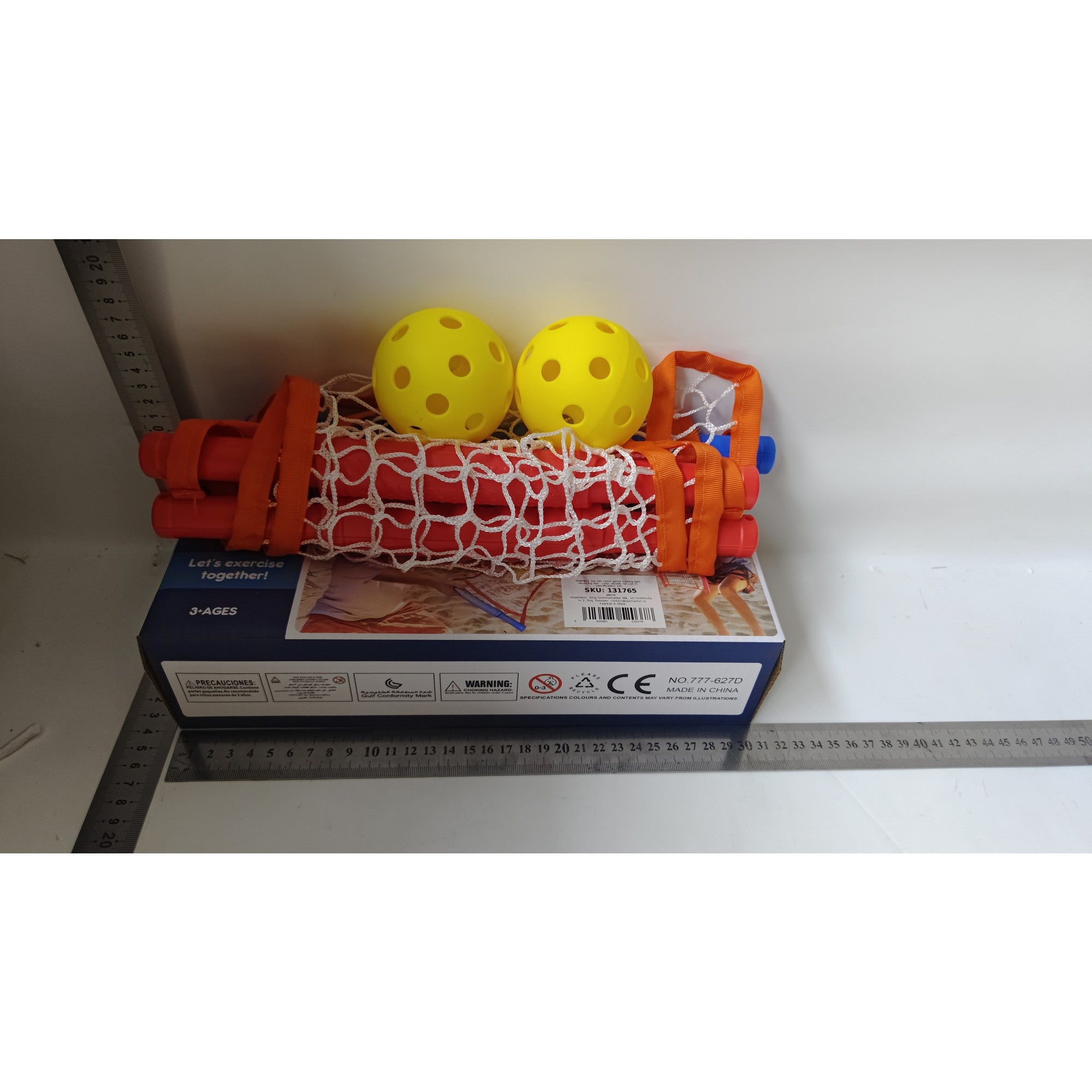 Joc Spikeball, Flippy, Joc in 2, pentru Plaja, Parcuri, Interior, 2 Plase, 2 Mingi, Multicolor-1
