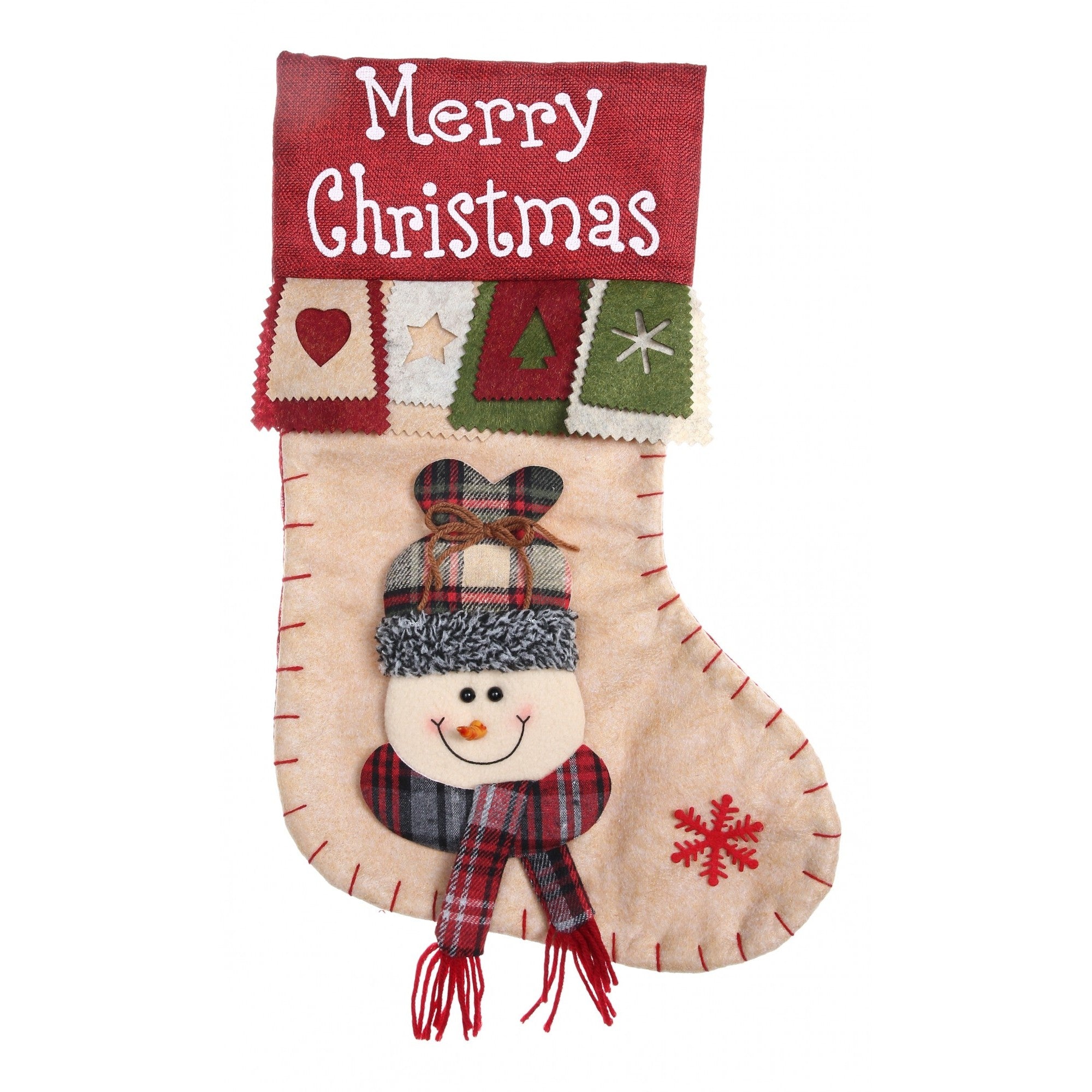 Ciorap Cadouri, Flippy,cu model om de zapada,crem, marimea 20x40 cm, textil, interior-0