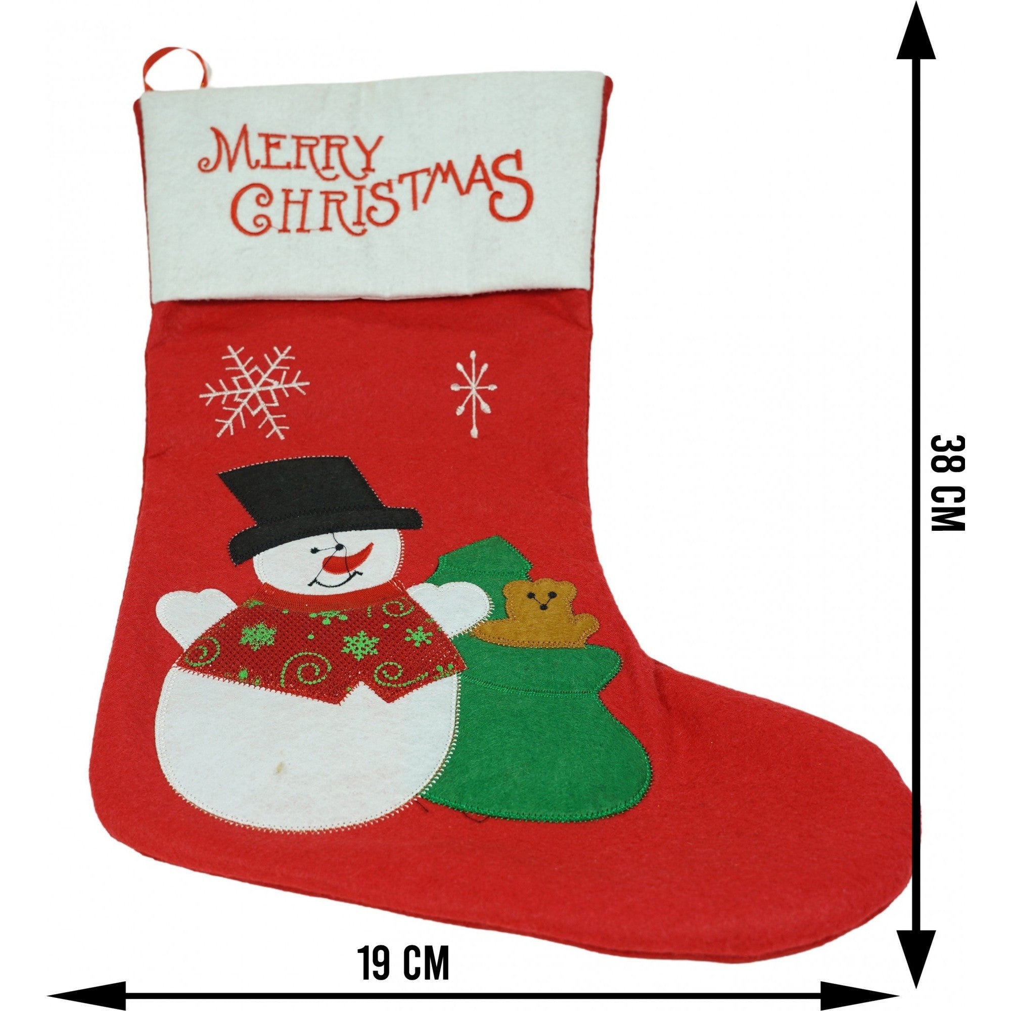 Ciorap Cadouri, Flippy,cu model om de zapada,rosu, marimea 19x38 cm, textil, interior-5
