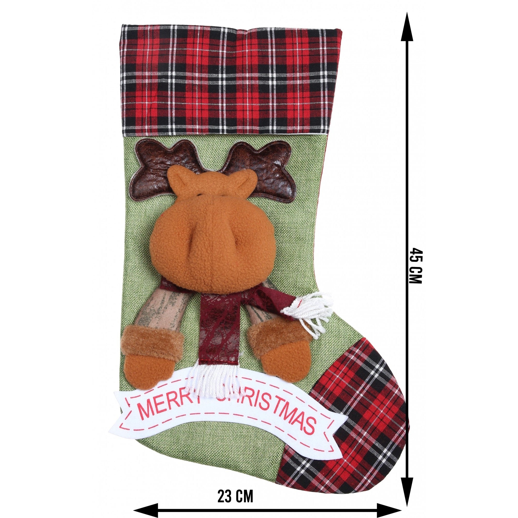 Ciorap Cadouri, Flippy,cu model ren,verde, marimea 23x45 cm, textil, interior-5