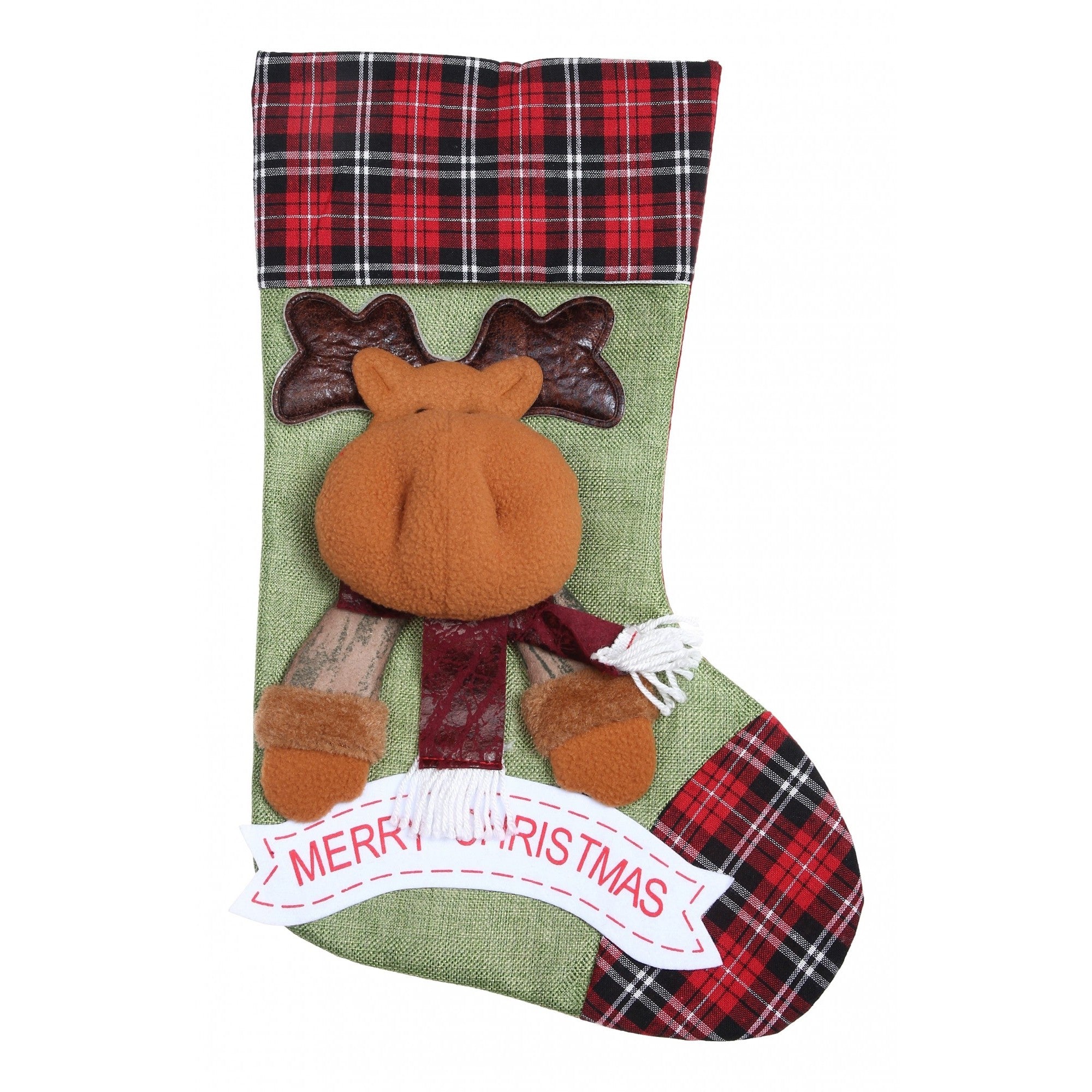 Ciorap Cadouri, Flippy,cu model ren,verde, marimea 23x45 cm, textil, interior-0