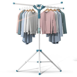 Uscator de Rufe, Flippy, Tip Umbrela, Pliabil, Telescopic, pentru Interior-Exterior, cu Patru Tije, Picior Anti-Alunecare, Inaltime Ajustabila, 108 pana la 165 cm-0