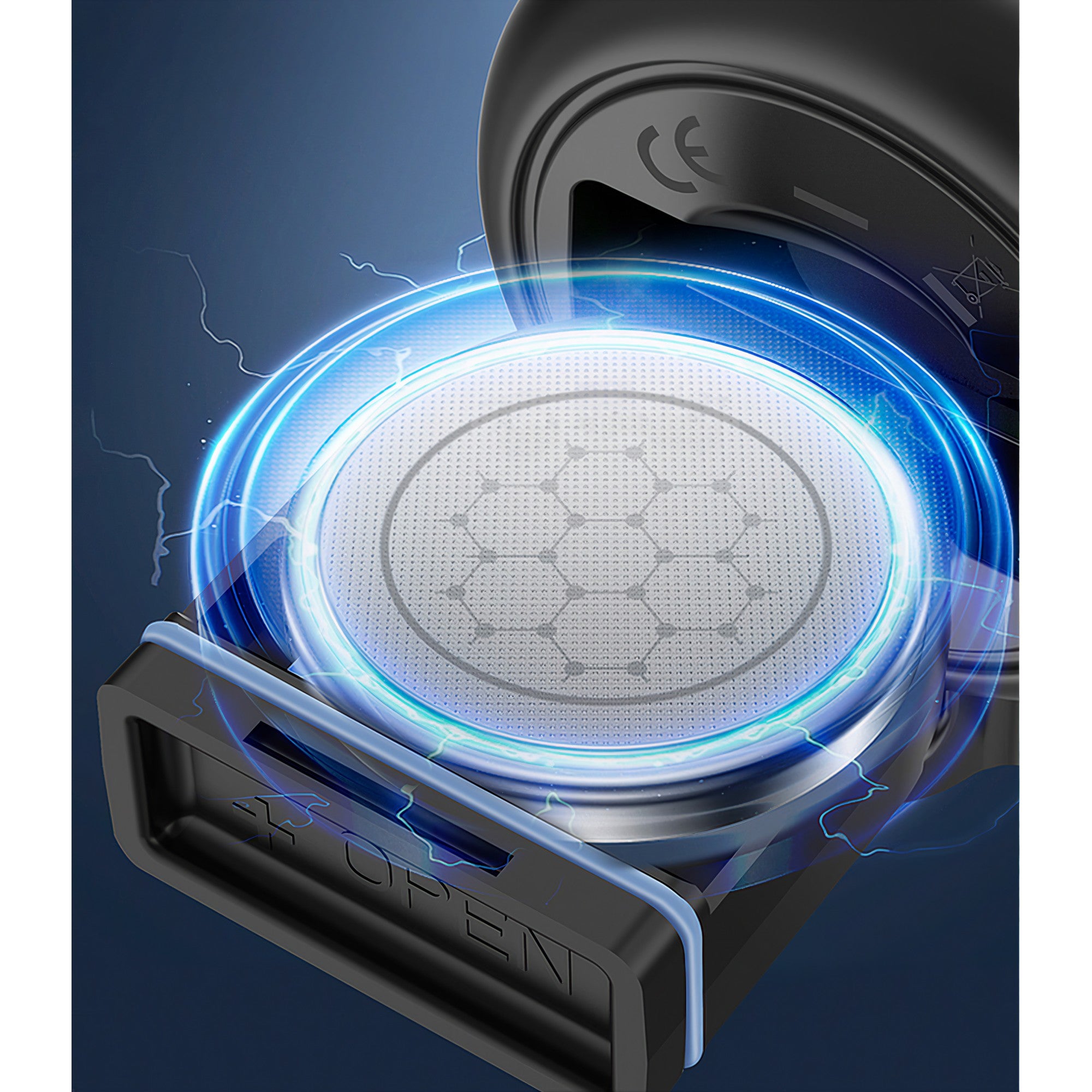 Claxon electric pentru bicicleta, Flippy, rezistent la apa, 120 dB, albastru-4