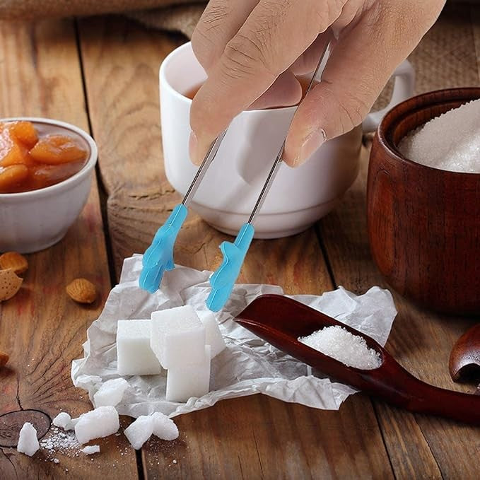 Cleste Creativ pentru Mancare, Flippy, Model Manute din Silicon, 14.5x3 cm, Rezistent la Temperaturi Inalte si Coroziune, Albastru-6