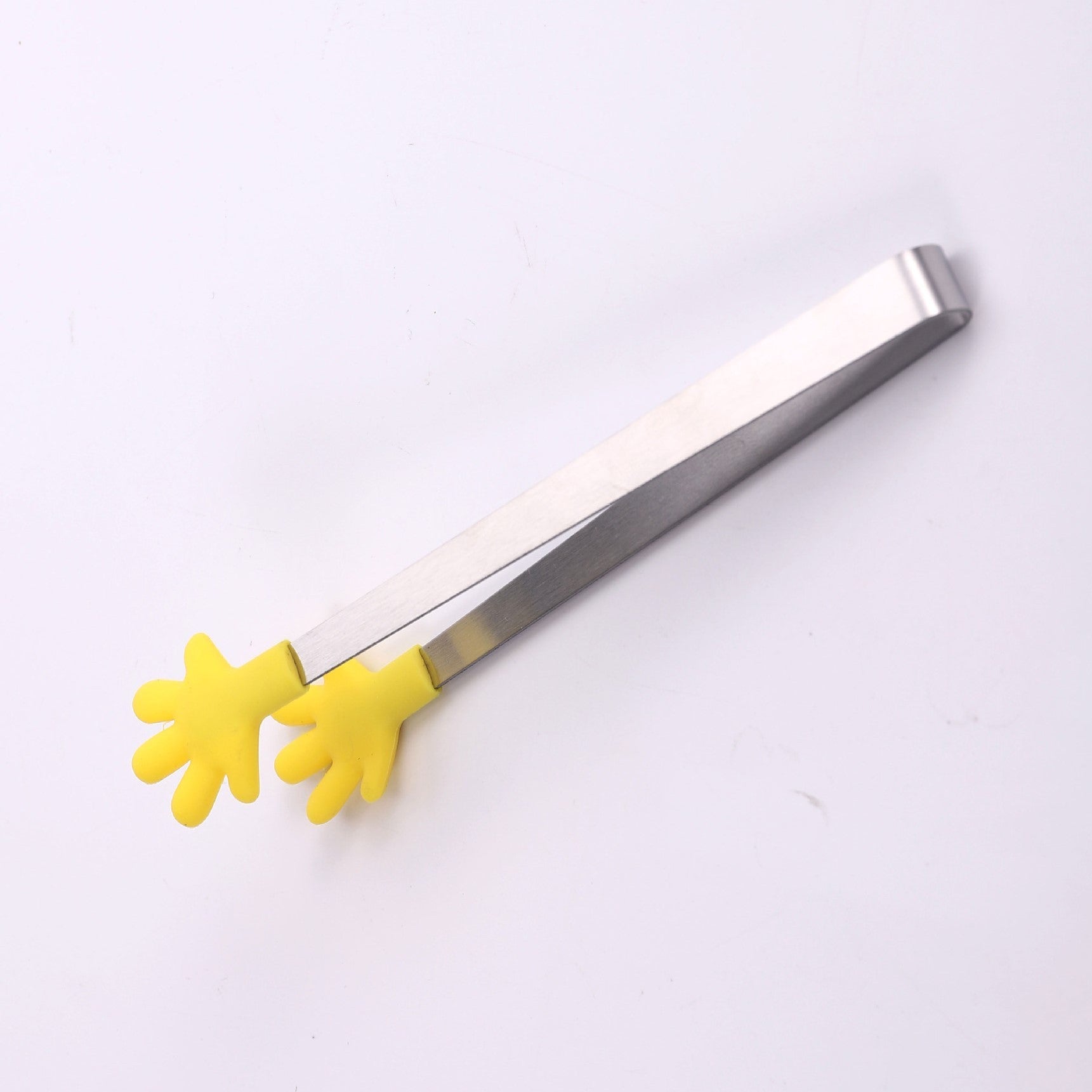 Cleste Creativ pentru Mancare, Flippy, Model Manute din Silicon, 14.5x3 cm, Rezistent la Temperaturi Inalte si Coroziune, Galben-3