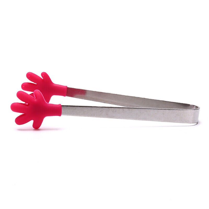 Cleste Creativ pentru Mancare, Flippy, Model Manute din Silicon, 14.5x3 cm, Rezistent la Temperaturi Inalte si Coroziune, Rosu-5