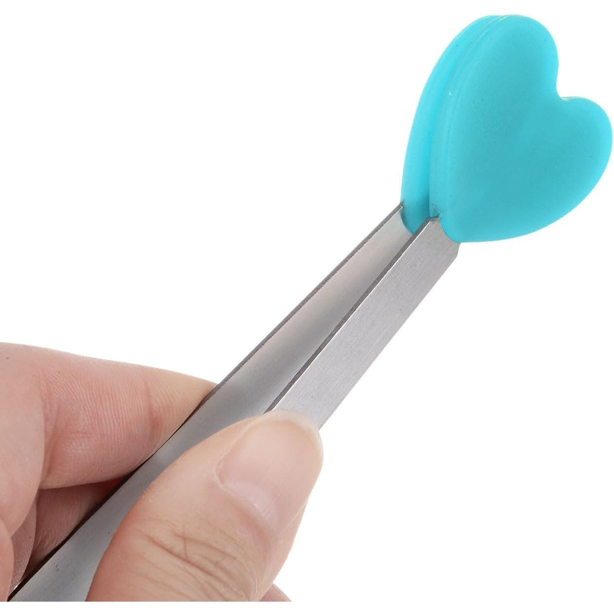 Cleste Creativ pentru Mancare, Flippy, Model Inimioare din Silicon, 14.5x3 cm, Rezistent la Temperaturi Inalte si Coroziune, Albastru-3