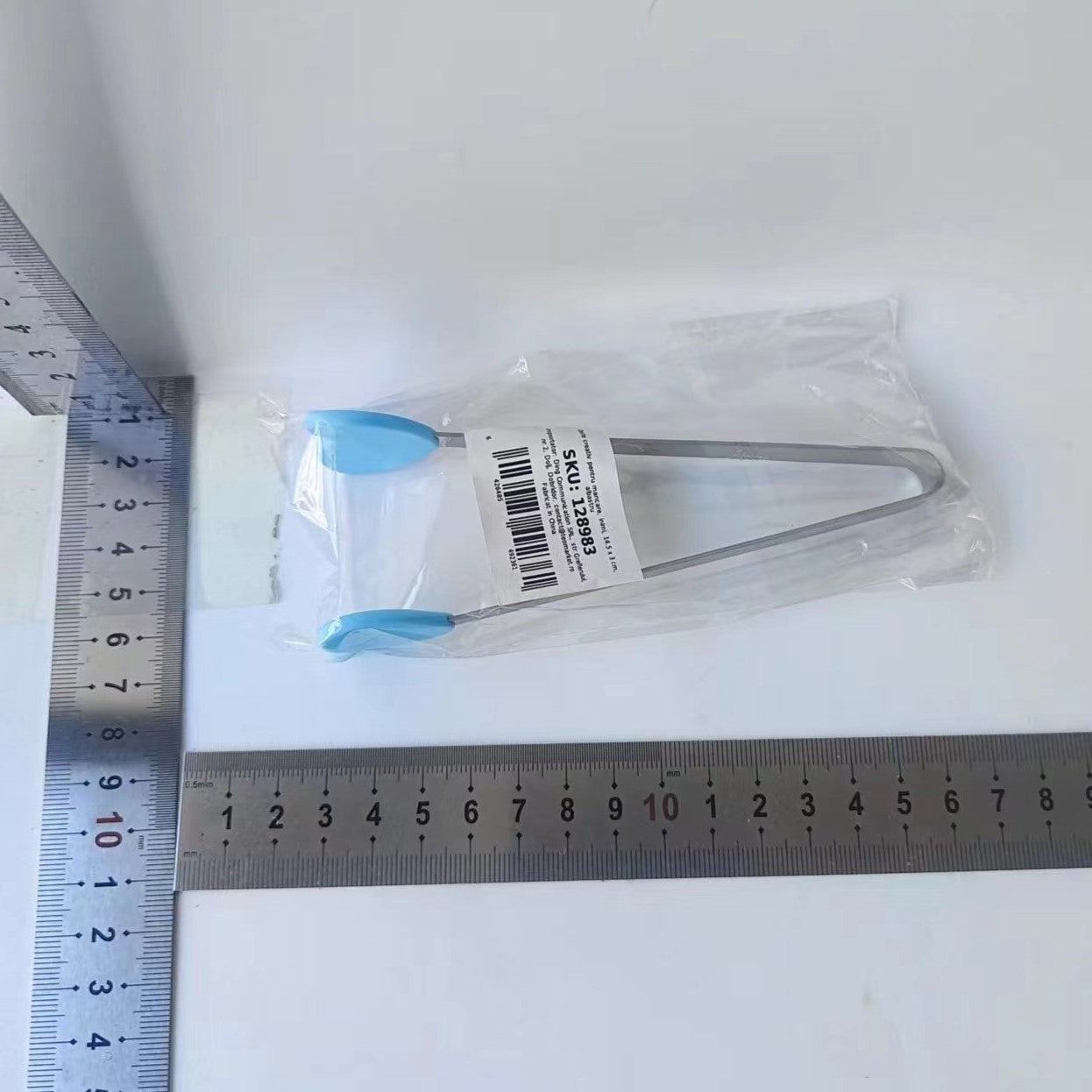 Cleste Creativ pentru Mancare, Flippy, Model Inimioare din Silicon, 14.5x3 cm, Rezistent la Temperaturi Inalte si Coroziune, Albastru-8