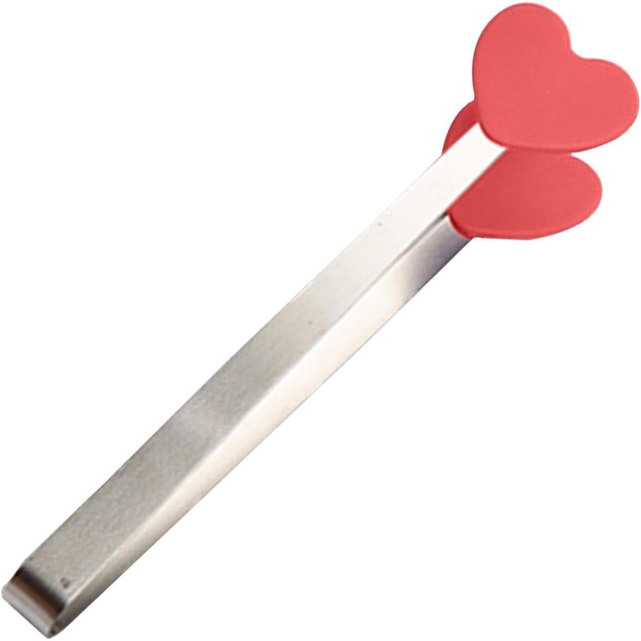 Cleste Creativ pentru Mancare, Flippy, Model Inimioare din Silicon, 14.5x3 cm, Rezistent la Temperaturi Inalte si Coroziune, Rosu-2