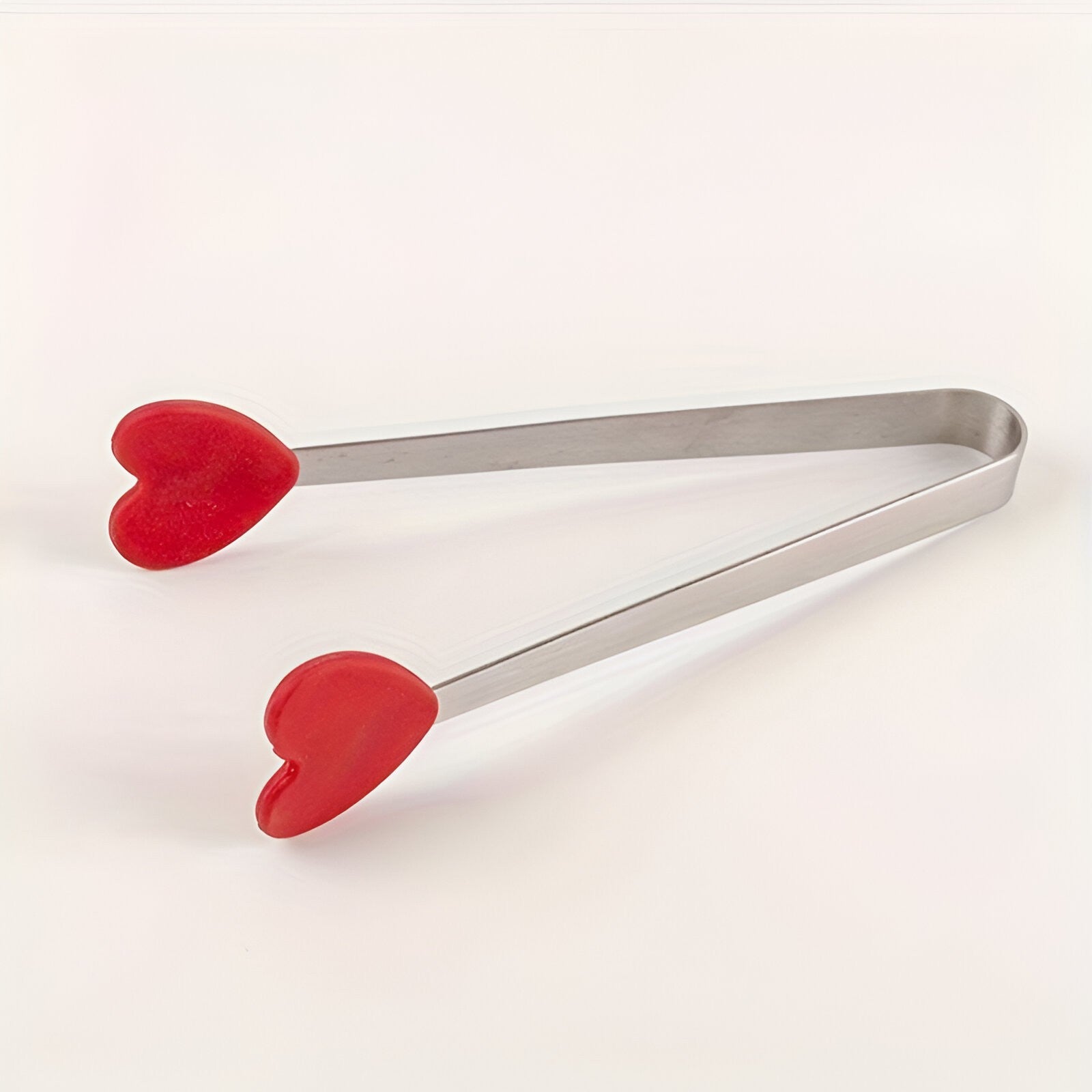 Cleste Creativ pentru Mancare, Flippy, Model Inimioare din Silicon, 14.5x3 cm, Rezistent la Temperaturi Inalte si Coroziune, Rosu-10