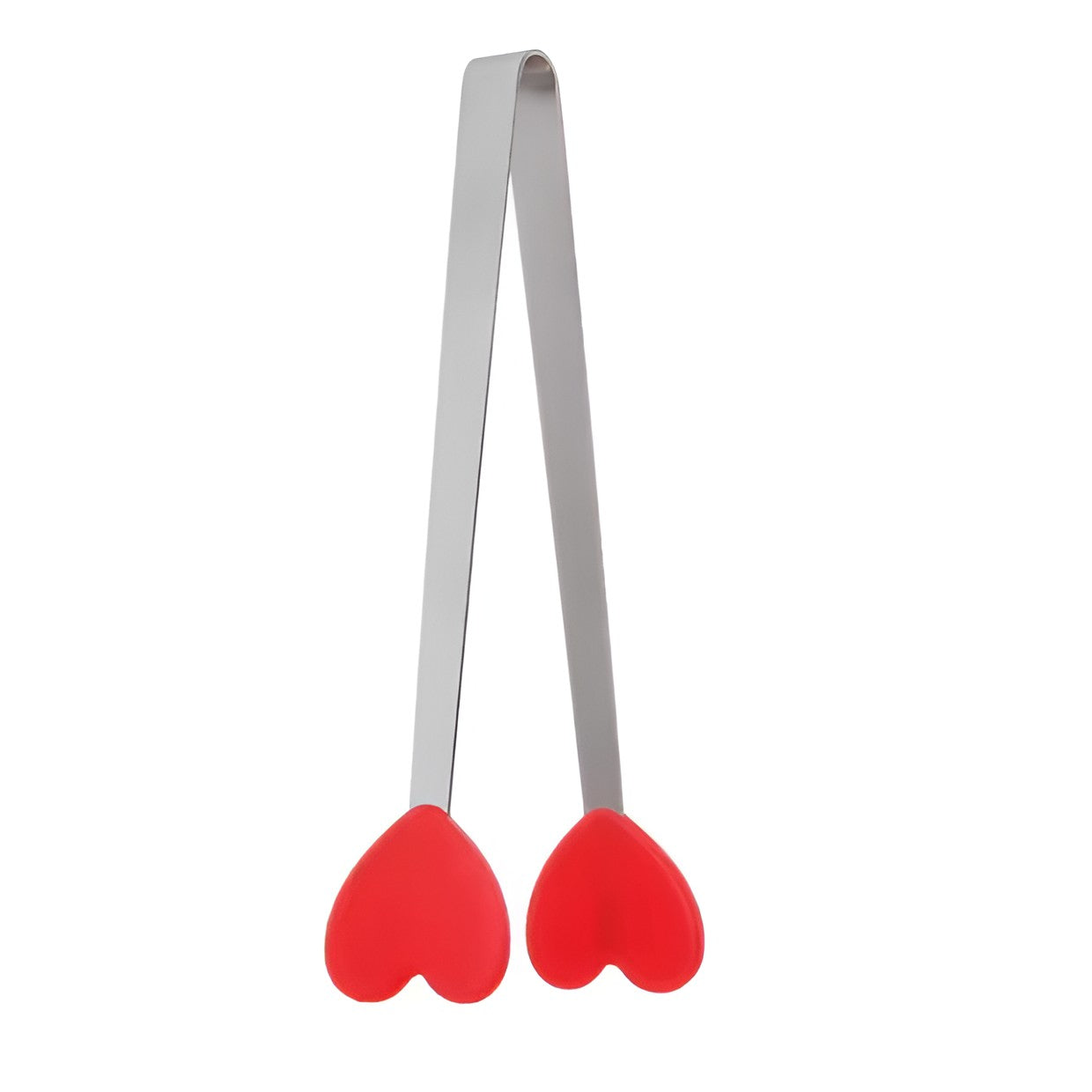 Cleste Creativ pentru Mancare, Flippy, Model Inimioare din Silicon, 14.5x3 cm, Rezistent la Temperaturi Inalte si Coroziune, Rosu-0