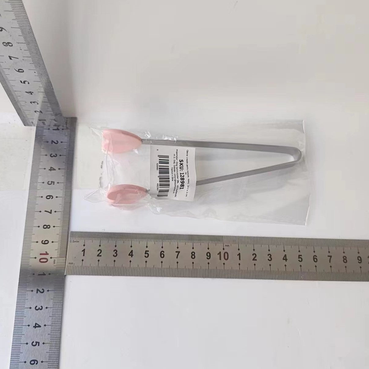 Cleste Creativ pentru Mancare, Flippy, Model Inimioare din Silicon, 14.5x3 cm, Rezistent la Temperaturi Inalte si Coroziune, Roz-1