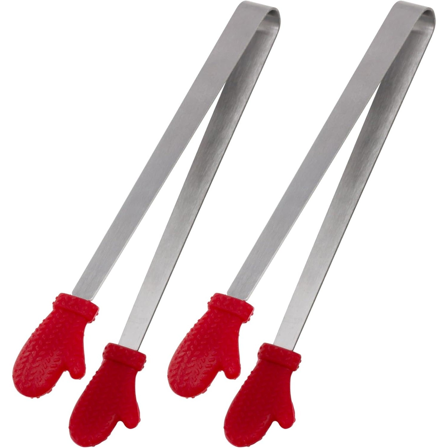 Cleste Creativ pentru Mancare, Flippy, Model Manusi din Silicon, 14.5x3 cm, Rezistent la Temperaturi Inalte si Coroziune, Rosu-2