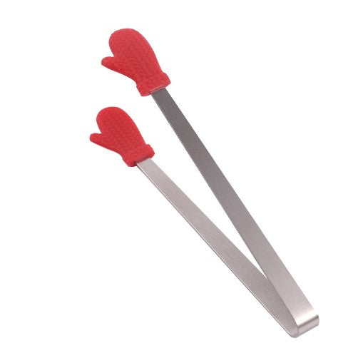 Cleste Creativ pentru Mancare, Flippy, Model Manusi din Silicon, 14.5x3 cm, Rezistent la Temperaturi Inalte si Coroziune, Rosu-0