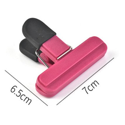 Cleste Multifunctional pentru Sigilarea Pungilor, Flippy, din Plastic, Mentine Alimentele Proaspete, 7x6.5 cm, Roz-2