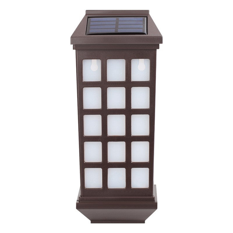Lampa solara LED tip Felinar pentru perete Flippy, 23 x 9 cm, 1.2V, ABS, 600mAh, rezistent la apa, alb rece-0