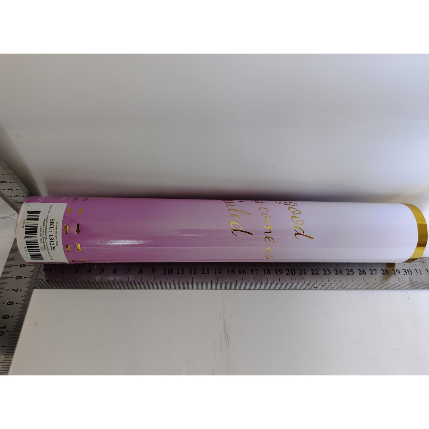 Confetti Petrecere, Flippy, Alb cu Auriu, Lungime 30 cm-1