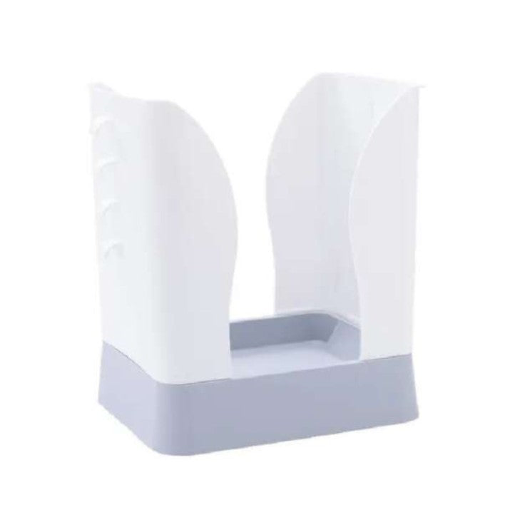 Cos de Gunoi Extensibil, Flippy, din Plastic, Reglabil, Pliabil, Versatil, pentru Bucatarie, Baie sau Birou, Cos Universal, 21x25x17 cm, Alb Gri-4