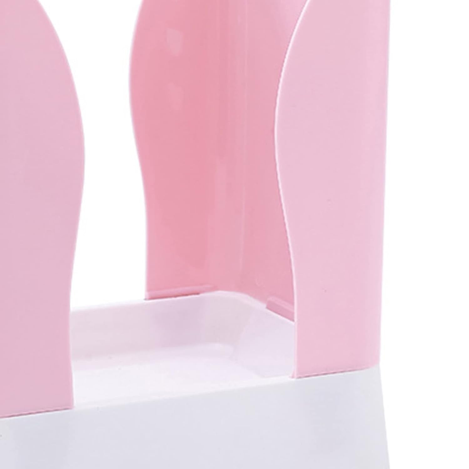 Cos de Gunoi Extensibil, Flippy, din Plastic, Reglabil, Pliabil, Versatil, pentru Bucatarie, Baie sau Birou, Cos Universal, 21x25x17 cm, Roz Alb-3