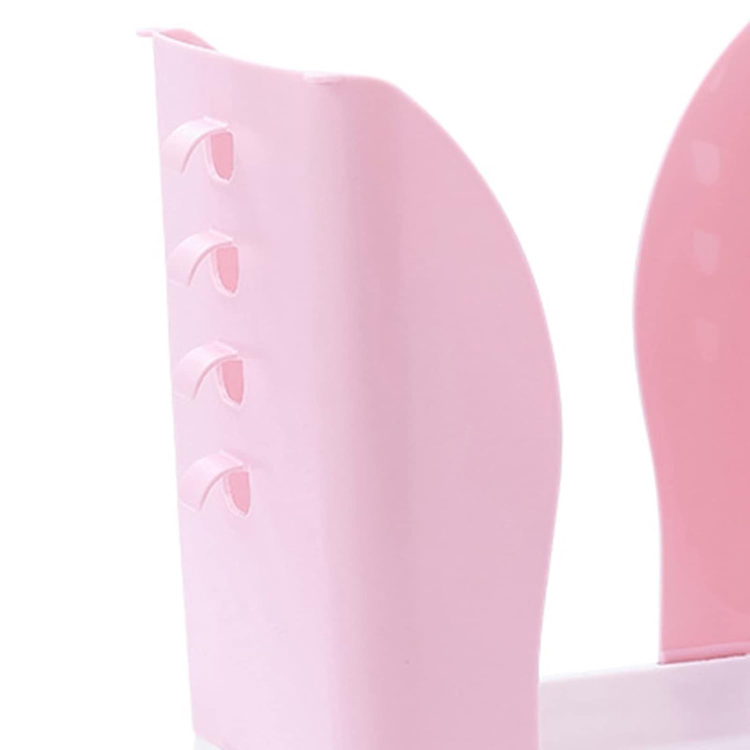 Cos de Gunoi Extensibil, Flippy, din Plastic, Reglabil, Pliabil, Versatil, pentru Bucatarie, Baie sau Birou, Cos Universal, 21x25x17 cm, Roz Alb-5