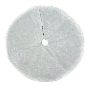 Covor pentru bradul de Craciun White Haipai, diametru 90 cm, blana cu o grosime 4 cm, alb-0