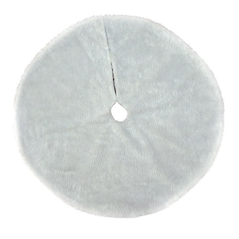 Covor pentru bradul de Craciun White Haipai, diametru 90 cm, blana cu o grosime 4 cm, alb-0