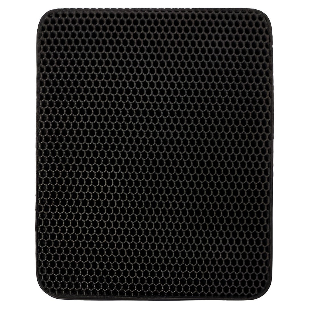 Covoras pentru Litiera, Flippy, Covor cu Doua Fete pentru Pisici, Rezistent la Apa, Colectare Granule de Nisip, Antiderapant, 40x50 cm, Negru-0