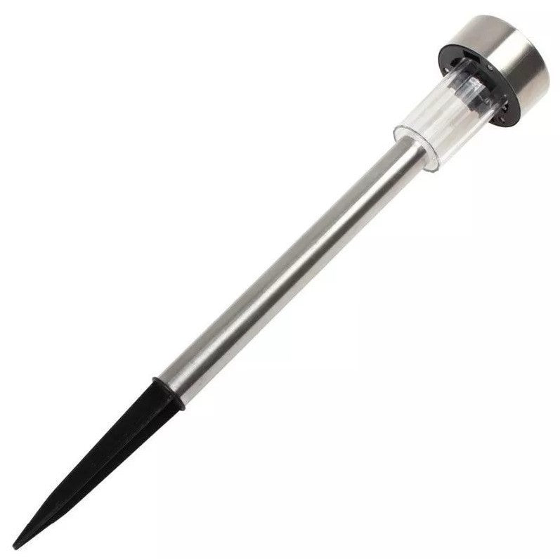 Lampa solara LED de exterior pentru gradina Flippy, dispersor normal, 0.06W, Inox, 29 cm-0