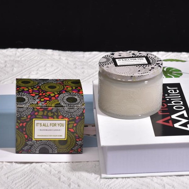 Lumanare Parfumata, Flippy, Model Borcan, Alb, Aroma de Clopotei de vant-0