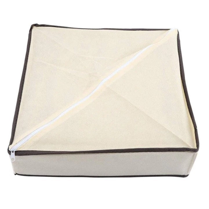 Cutie De Depozitare, Flippy, Pentru Lenjerie, Sosete Si Sutiene, Material Textil, 24 Compartimente, 32 x 32 x 10 cm, Culoare Bej-5