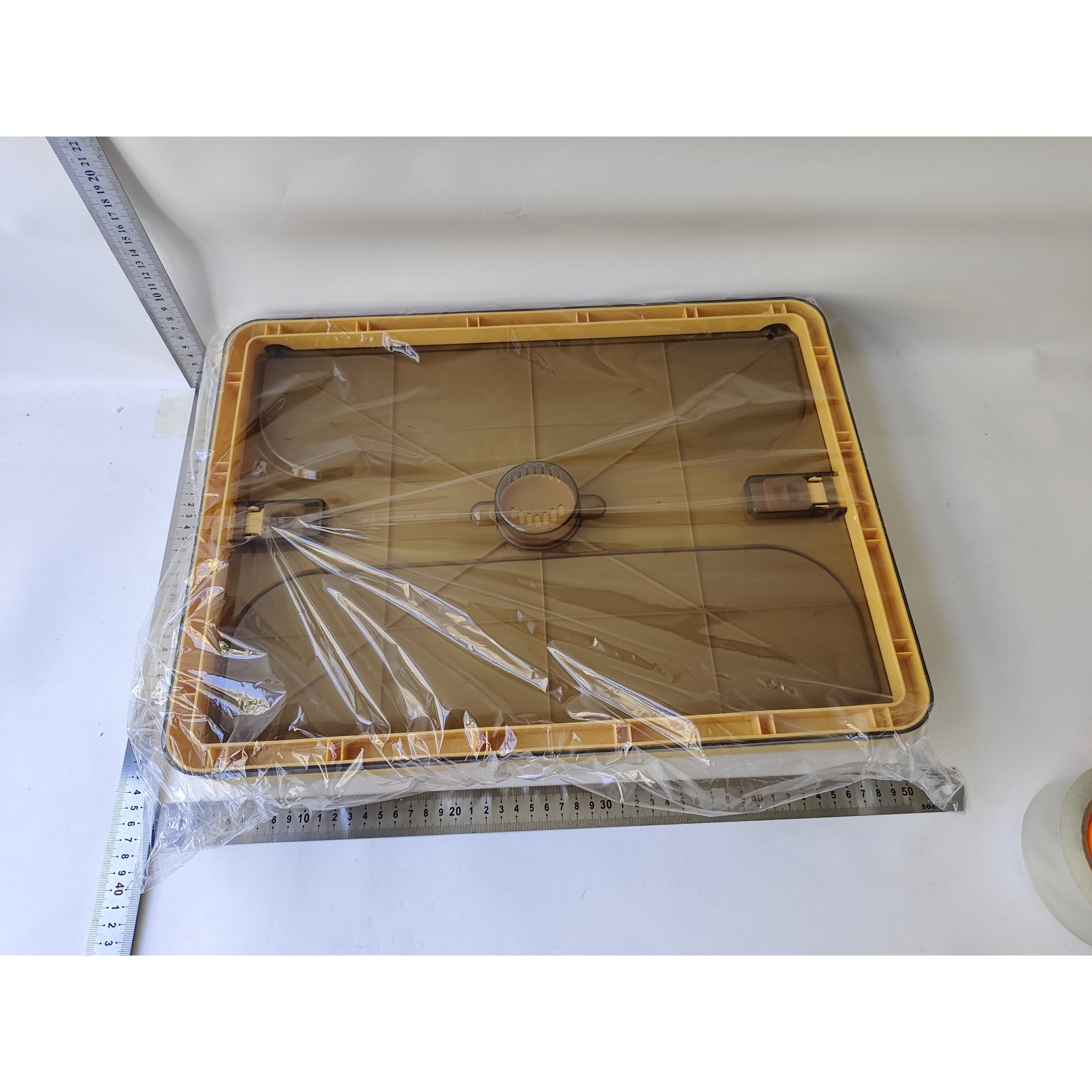 Cutie de depozitare pliabila, Flippy, Cu capac, 40 L, Plastic, 47x35x24.5 cm, Portocaliu-8