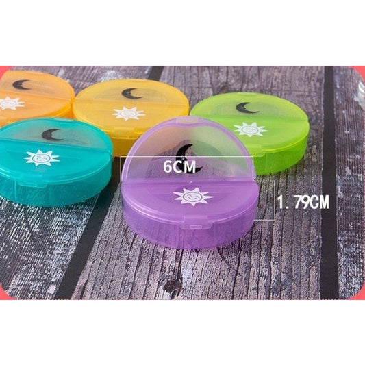 Cutie Depozitare Medicamente, Flippy, 7 Zile, 14 Compartimente, Cutie Suport, Recipiente Detasabile, Portabila, Multicolor, 17.5x11x9.5 cm-1